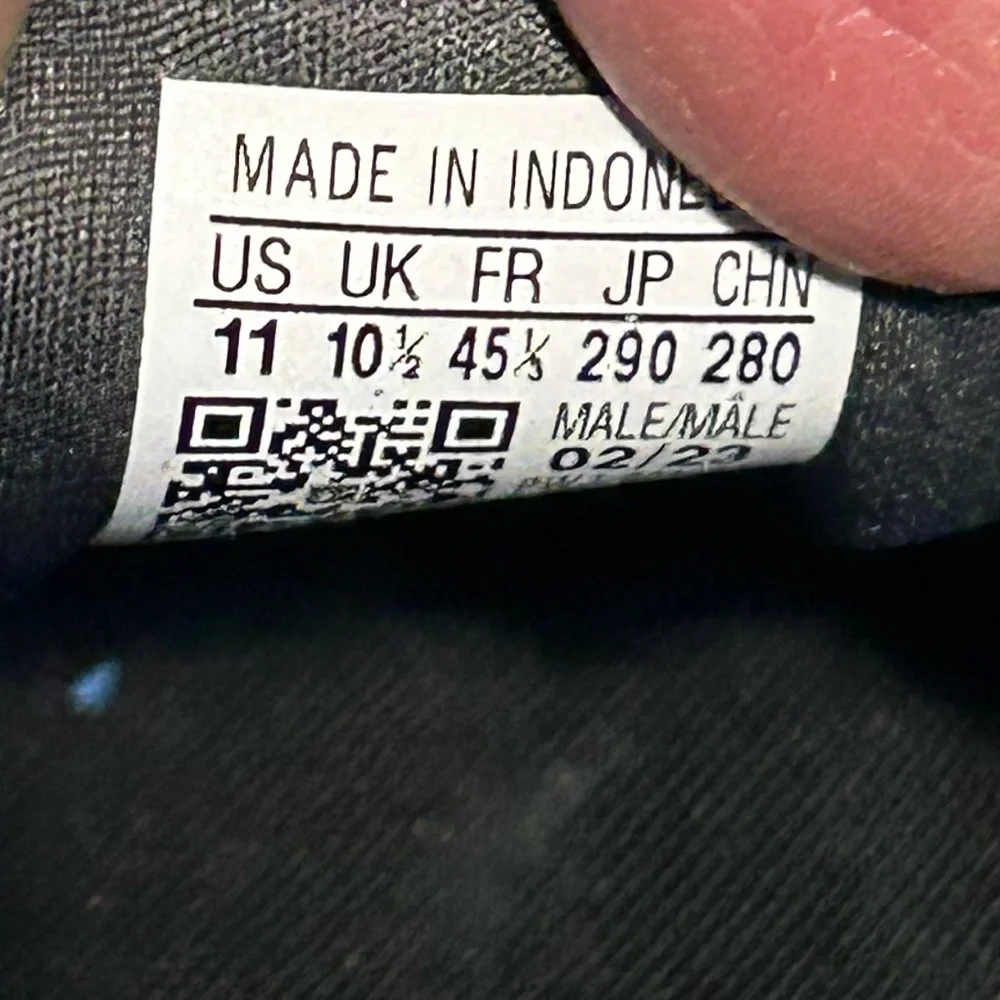 Adidas Charcoal and White Running Shoes